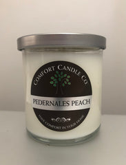 PRE-ORDER   Peach Scented Candle - 10oz Comfort Candle Company - made in Fredericksburg TX with Pre-Order Discount for pick up tentatively at Flash Garden #5 Saturday 6/1/24 11am-3pm.  Lakeway Pre-Order Deadline 5/29/24 or when we run out