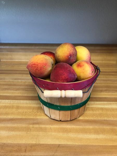 PRE-ORDER Tasty Texas Peaches 1/4 peck Customer pickup @ Flash Garden Lakeway(15358 Flamingo Dr S 78734) 5/17/25 10am-12 during Austin Flocking *reserve your Free T-Shirt too*-PreOrderDeadline Wed 5/14/25 orwhenwerunout  almost certain to sell out quickly