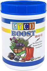 PRE-ORDER ‘Myco Boost’ Controlled Release Plant food with Mycorrhiza  18-6-12  3lb - Best one for Geraniums - for customer pick up @ one of our early spring Flash Gardens mid-late March/April - we will update pick up times asap