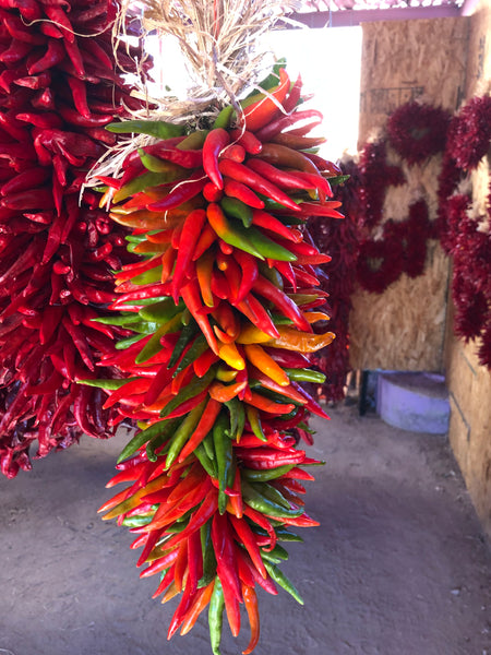 Pre-Order - Classic Santa Fe New Mexico PEQUIN Chile Ristras (smaller peppers) for Pick Up at a Flash Garden in October/November  TAKING ORDERS NOW.  We will update exact pick up dates soon.  Order Now, Save Yours