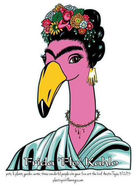 PRE-ORDER  Flamingos as “Fine Art”- Frida ‘Flo’ Kahlo  - For Customer pick up (Copy)