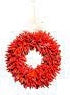Fresh Classic Santa Fe New Mexico Pequin Wreath - Red (smaller size peppers)    For Onsite Walk in purchase only - not available for Pre-order at this time