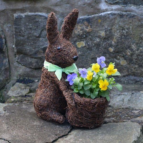 LAKEWAY   'Bunny' Topiary Coco Planter (without plants) for walk in purchase at our LAKEWAY Flash Garden