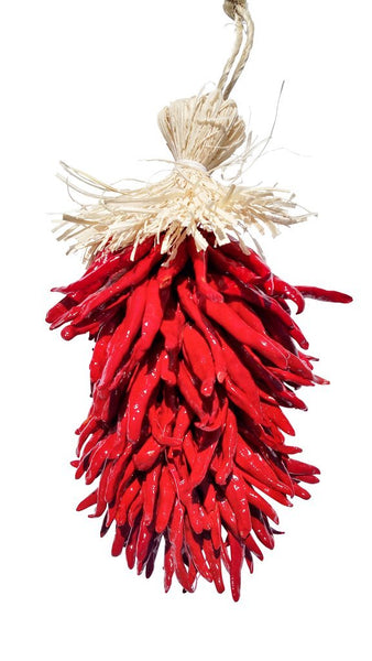 Pre-Order - Classic Santa Fe New Mexico PEQUIN Chile Ristras (smaller peppers) for Pick Up at a Flash Garden in October/November  TAKING ORDERS NOW.  We will update exact pick up dates soon.  Order Now, Save Yours