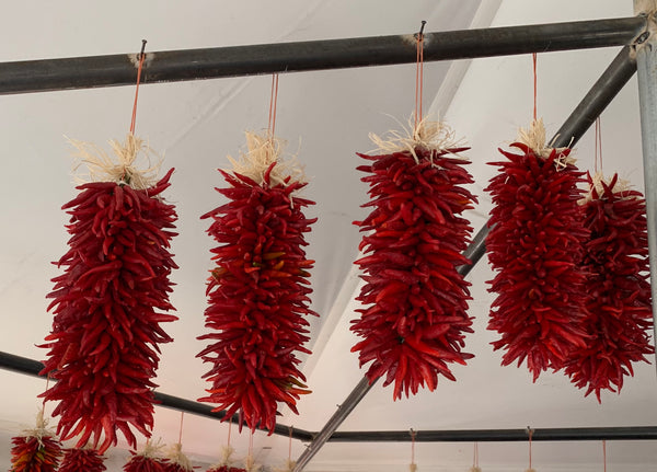 Pre-Order - Classic Santa Fe New Mexico PEQUIN Chile Ristras (smaller peppers) for Pick Up at a Flash Garden in October/November  TAKING ORDERS NOW.  We will update exact pick up dates soon.  Order Now, Save Yours
